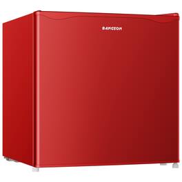 BANGSON - 1.7 Cu.Ft Mini Fridge Freezer, Compact Refrigerator for Dorm Bedroom Apartment - Red