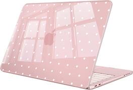 Fintie - Case for MacBook Neo 13 Inch (Model A3404, 2026 Release) Snap-On Hard Shell Cover, Ultra-Thin, Slim Fit, Lightweight - Blush Polka Dot