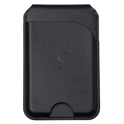Front. Scapade - MagCard Magnetic Card Holder for Smartphone - Black.
