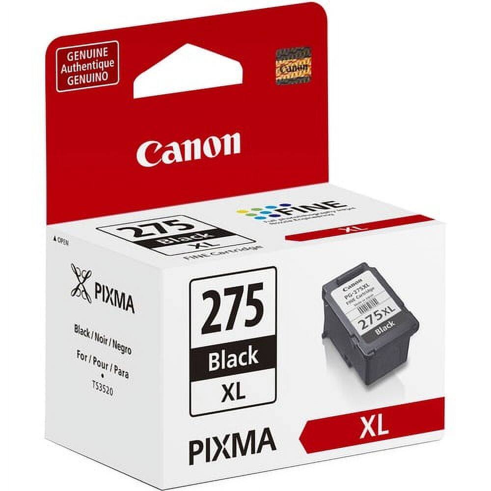 GENUINE Authentique GENUINO  
Canon FINE  
PIXMA PG-375XL Cartridge  
275 Black XL  
For / Pour / Para  
TS3520