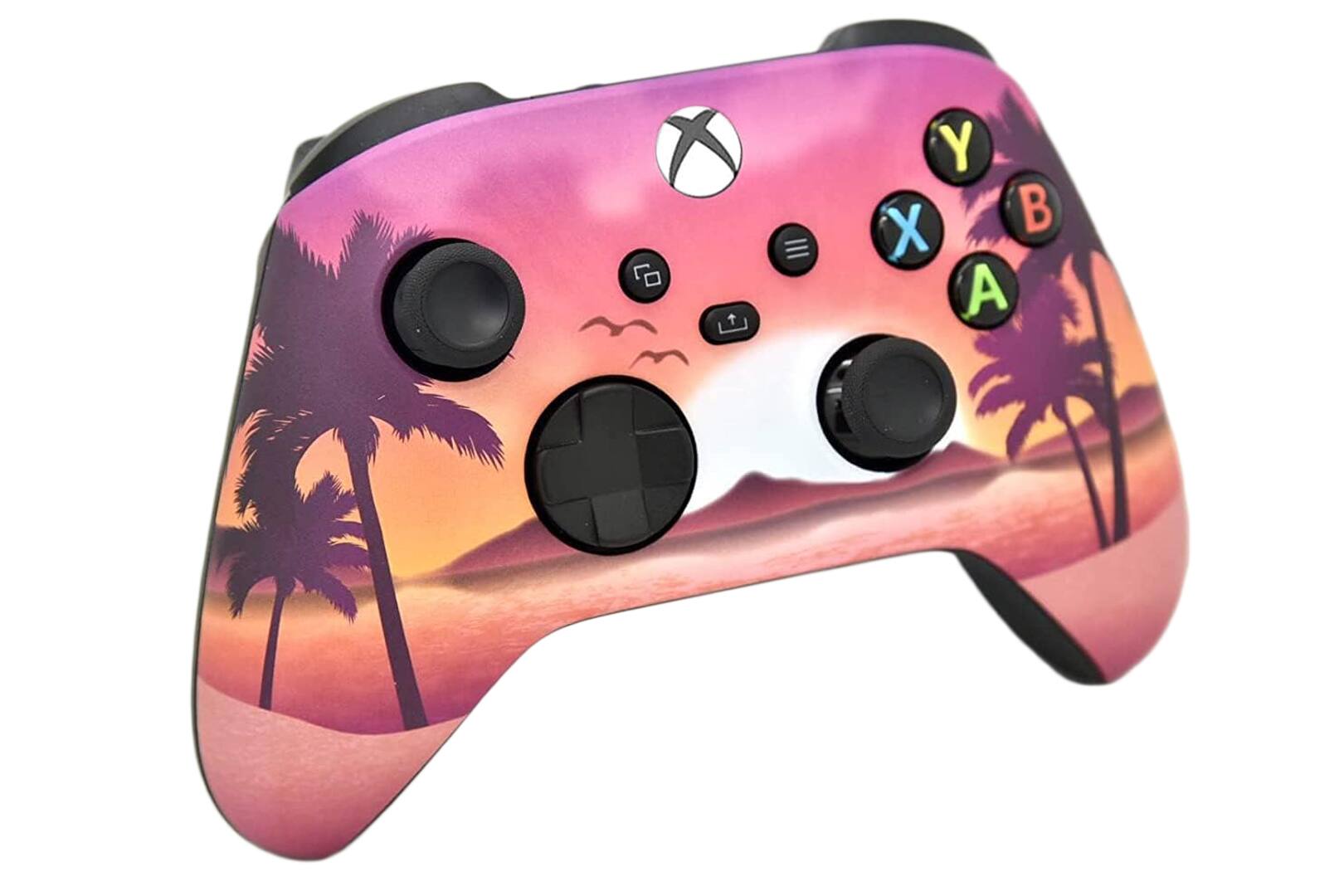 Angle. ProControllers - Custom Wireless Controller for Xbox Series X|S, Xbox One, & PC - Tropical Paradise.