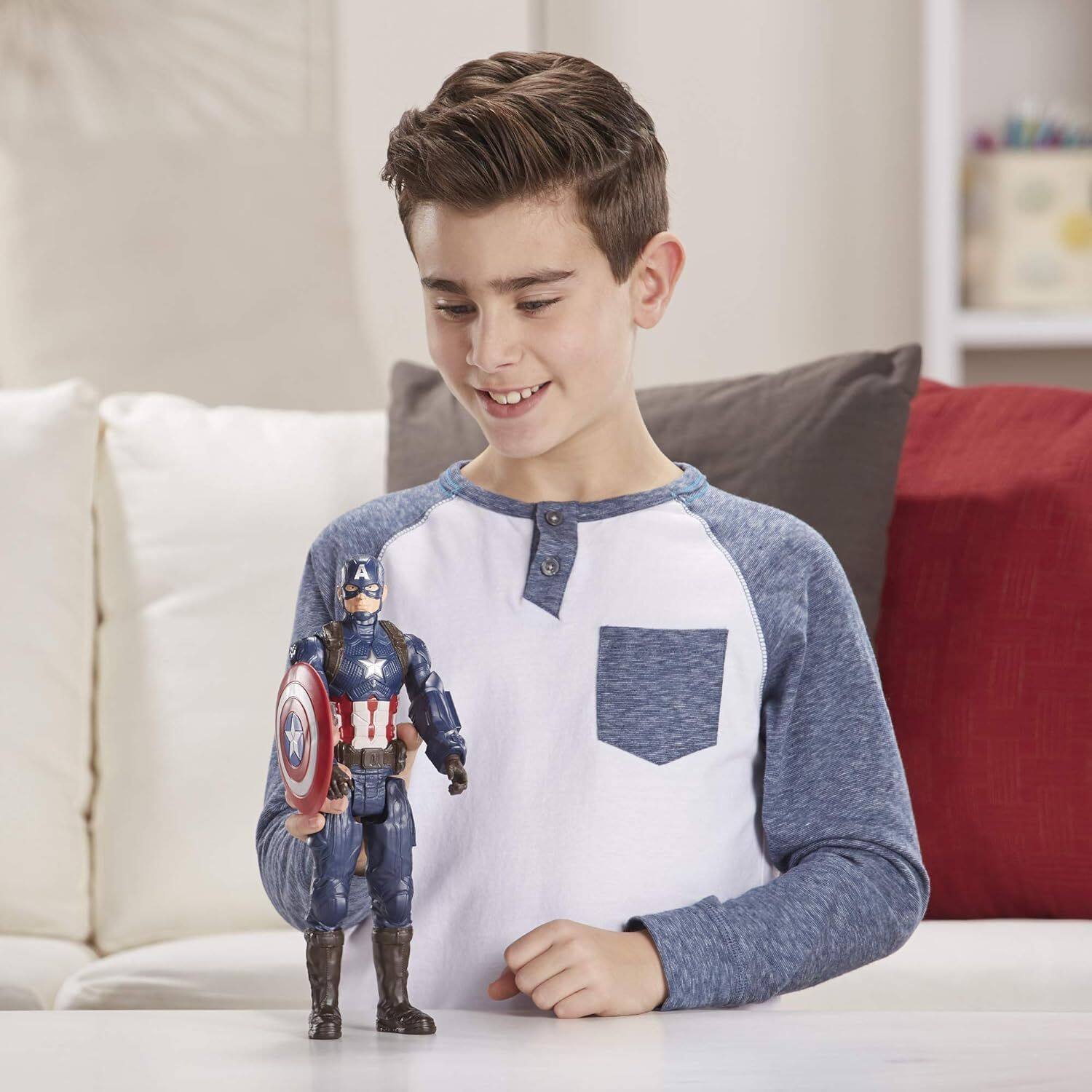 Alt View 4. Marvel - Avengers Marvel Endgame Titan Hero Series Captain America 12".