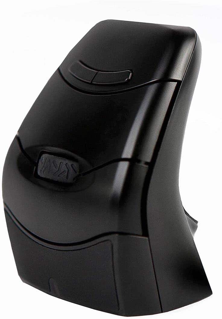 KINESIS - DXT Mouse 3 Wireless Ergonomic Vertical Mouse (PD3DXT3-WR) – Ambidextrous, USB Receiver - Wireless - Black
