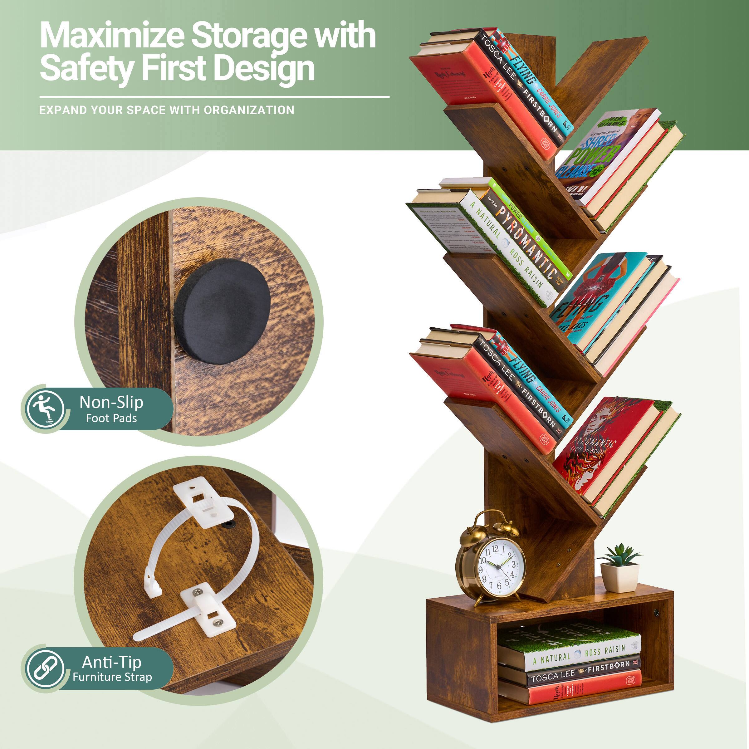 Maximize Storage with Safety First Design  
EXPAND YOUR SPACE WITH ORGANIZATION  

Non-Slip Foot Pads  
Anti-Tip Furniture Strap