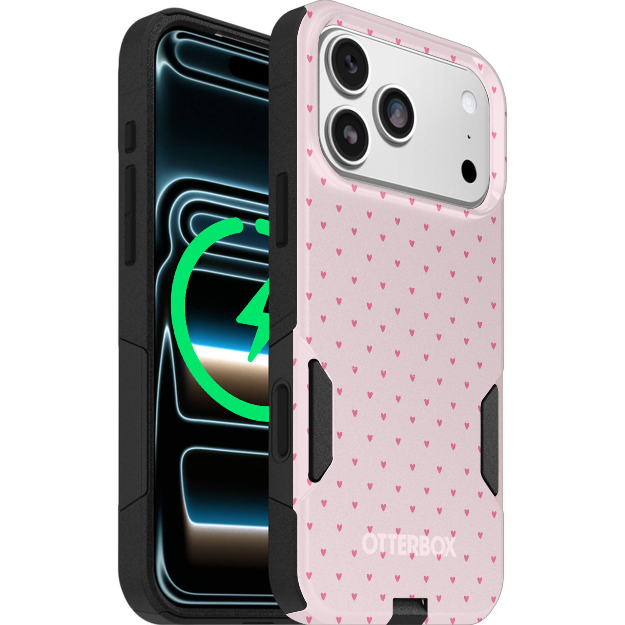 OtterBox - Artist Edition MagSafe Commuter Series Case for iPhone 17 Pro Max - Love is in the Air Hearts