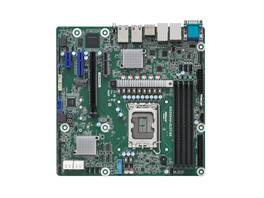 ASRock - W680D4U-2L2T/G5 Micro-ATX Server Motherboard, LGA 1700, Dual 10G LAN, PCIe 5.0