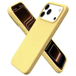 Ornarto - Designed for iPhone 17 Pro Max Case 6.9", Liquid Silicone Soft Gel Shockproof Protective Case - Buttercream Yellow