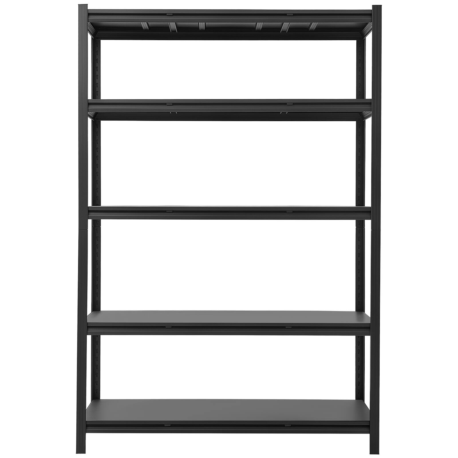 Alt View 5. VEVOR - Storage Shelves, 5-Tier Adjustable, 3000 lbs Capacity, Heavy Duty Garage Storage Shelving Unit, Metal Utility Rack Shelf - Black.