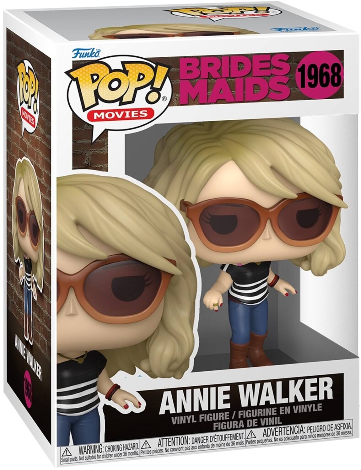 Funko POP! MOVIES BRIDES MAIDS 1968 ANNIE WALKER FIGURINE EN VINYLE FIGURE / VINYL DE VINIL FIGURA DE VINIL WARNING: CHOKING HAZARD. Small parts. Not suitable for children under 36 months.