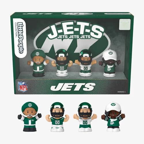 Fisher Price - Little People x NFL Collector New York Jets Figure 4-Pack - Green