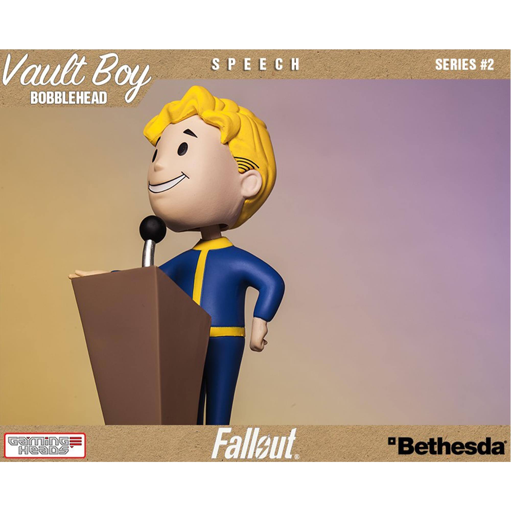 Vault Boy BOBBLEHEAD SPEECH SERIES #2 GaminG HEaDS Falleut. "Bethesda
