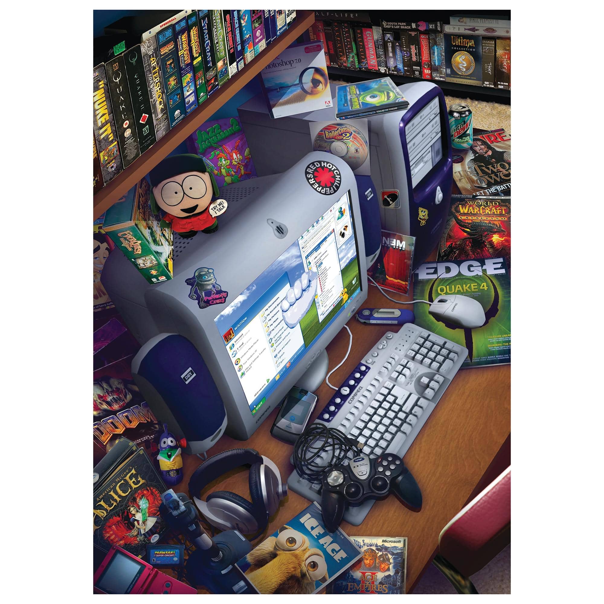 PC Gaming Glory 1000-Piece Jigsaw Puzzle | Toynk Exclusive - Multi-Color