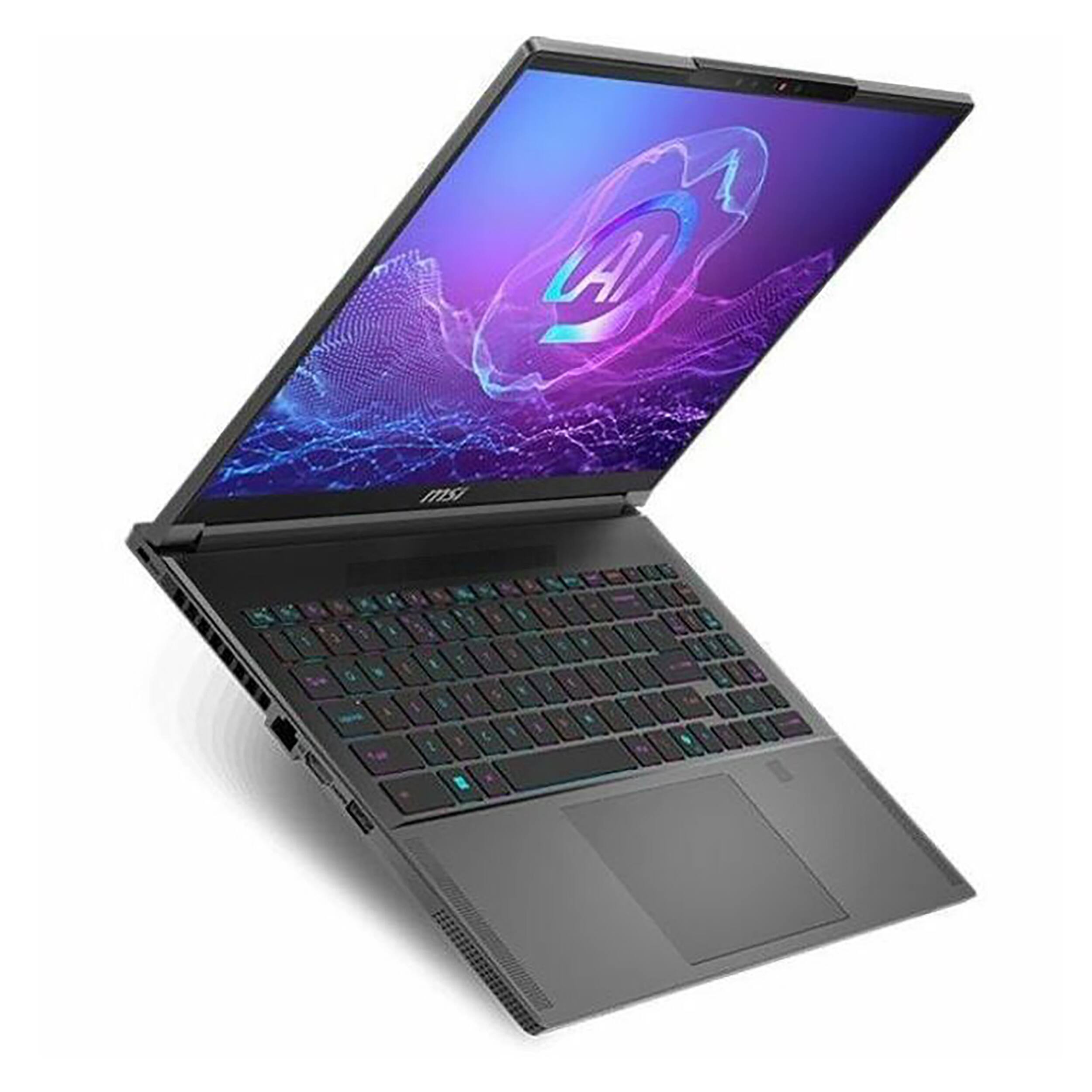 Alt View 1. MSI - Summit A16 AI+ 16" QHD+ 240Hz Laptop - AMD Ryzen AI 9-365 - 32GB Memory - GeForce RTX 4060 with 8G GDDR6 - 1TB SSD - Lunar Gray.