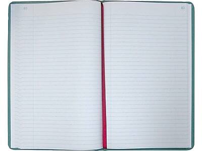 Alt View 1. National Brand - Canvas Tuff Series Record Book, 7.63" x 12.13", 250 Sheets/Book - Green.