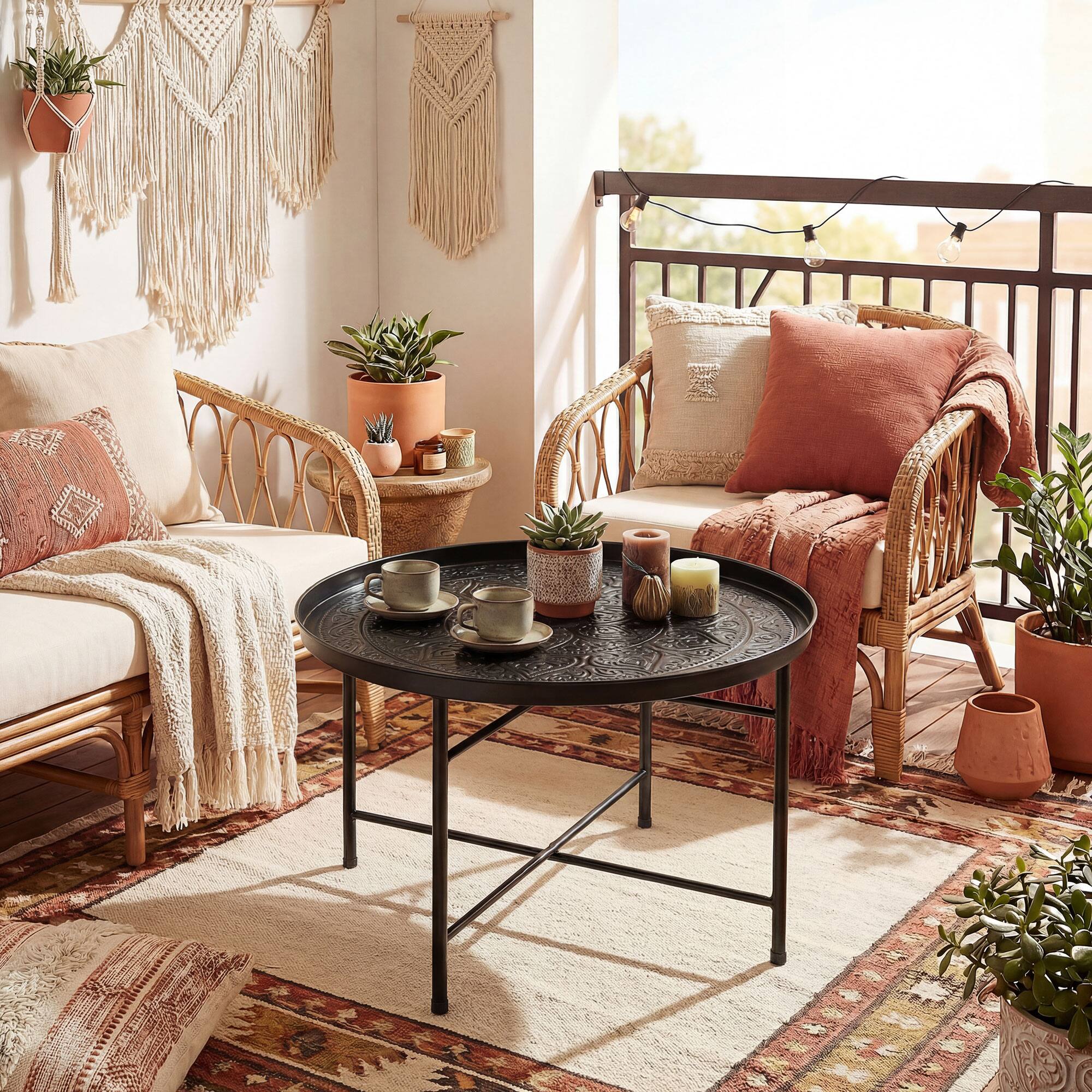 Alt View 7. Homcom - Table for Living Room - Black.