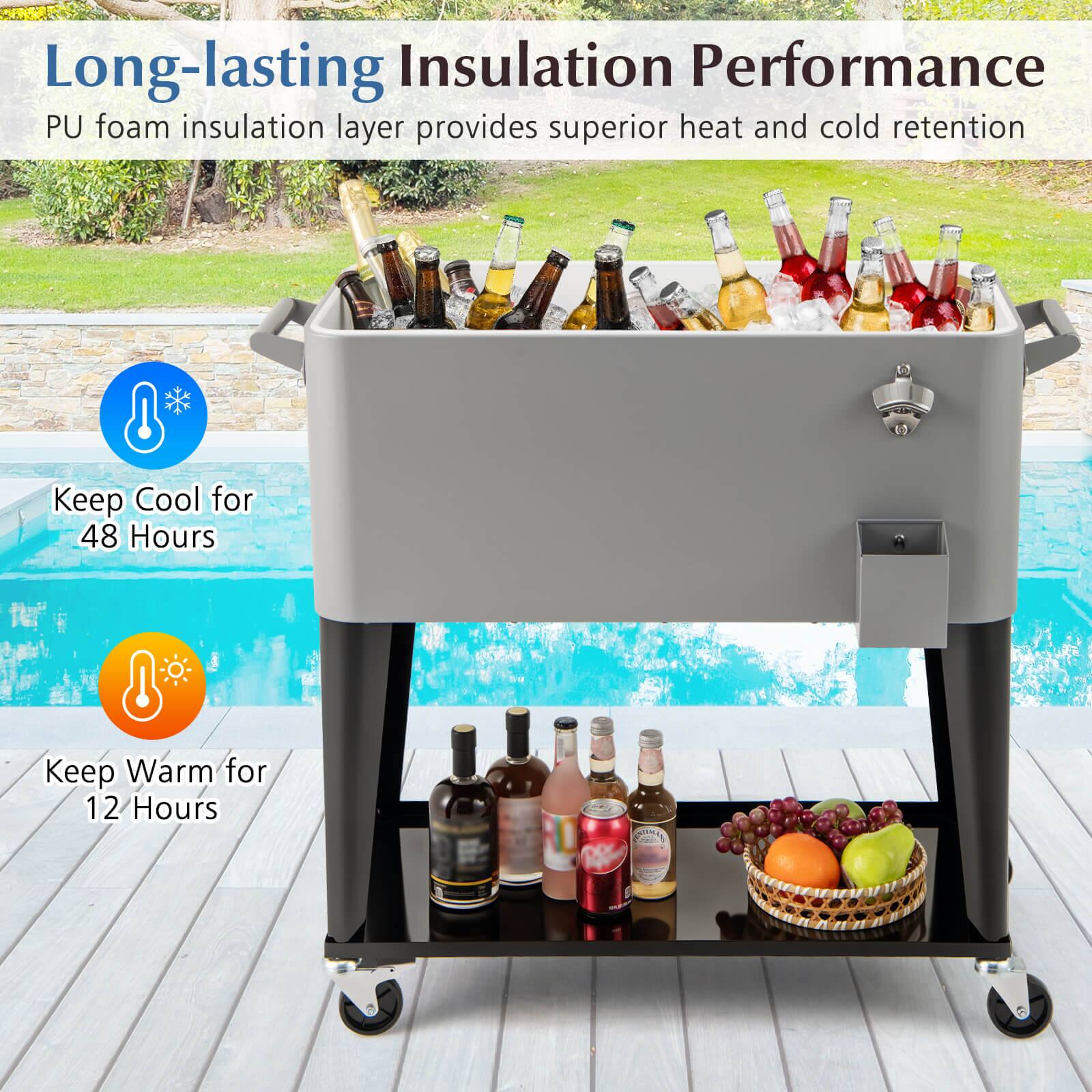 Long-lasting Insulation Performance  
PU foam insulation layer provides superior heat and cold retention  

Keep Cool for 48 Hours  
Keep Warm for 12 Hours