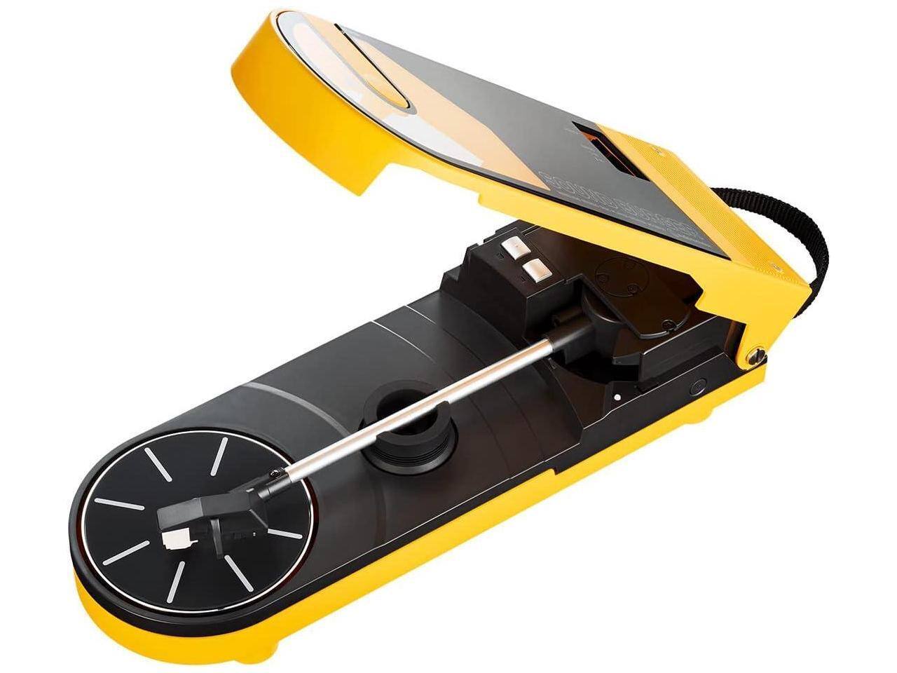 Alt View 2. Audio-Technica - Audio-Technica AT-SB727 Sound Burger Portable Turntable with Bluetooth - Yellow.