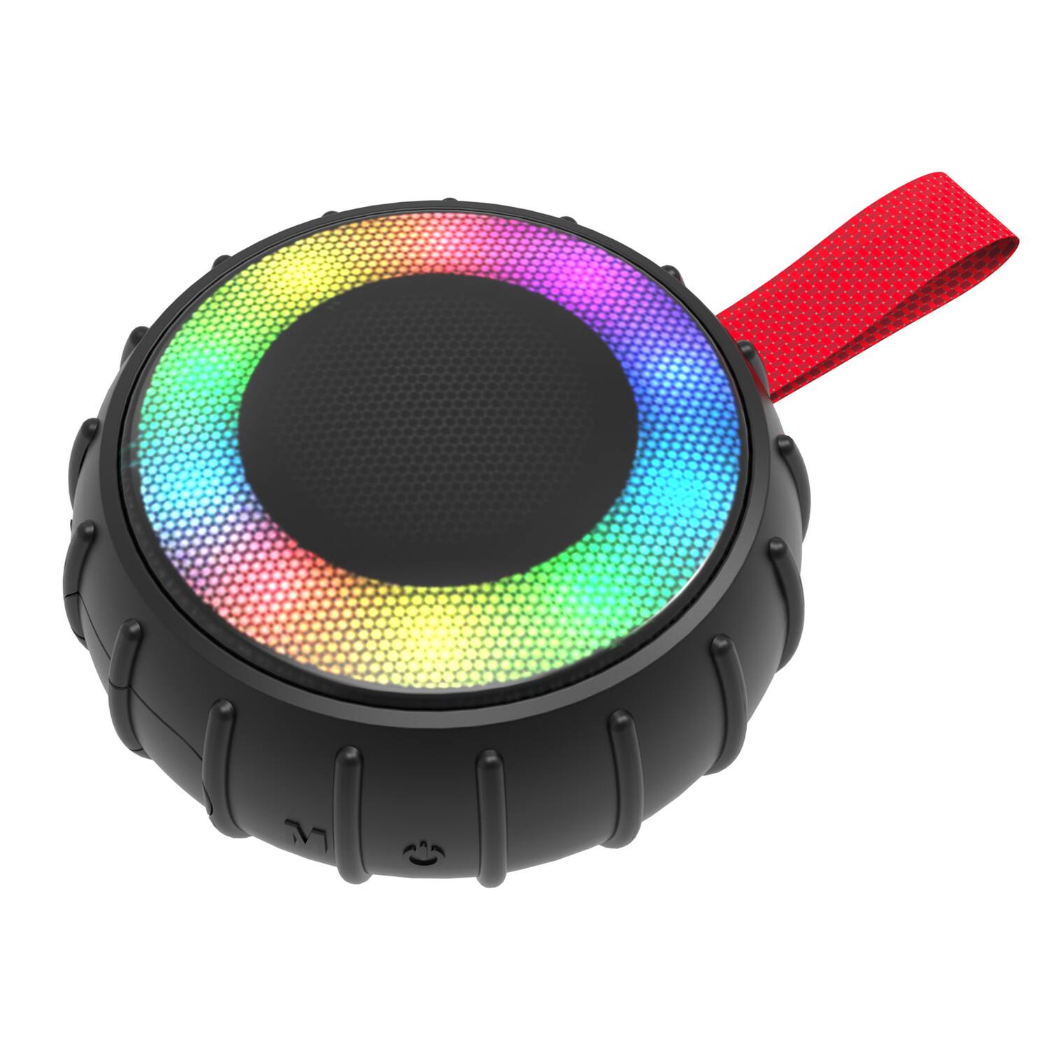 Back. RCA - 5W Bluetooth Party Speaker with TWS, RGB Lights, USB/microSD/Aux, FM Radio, 3 Hr Play Time - Black.