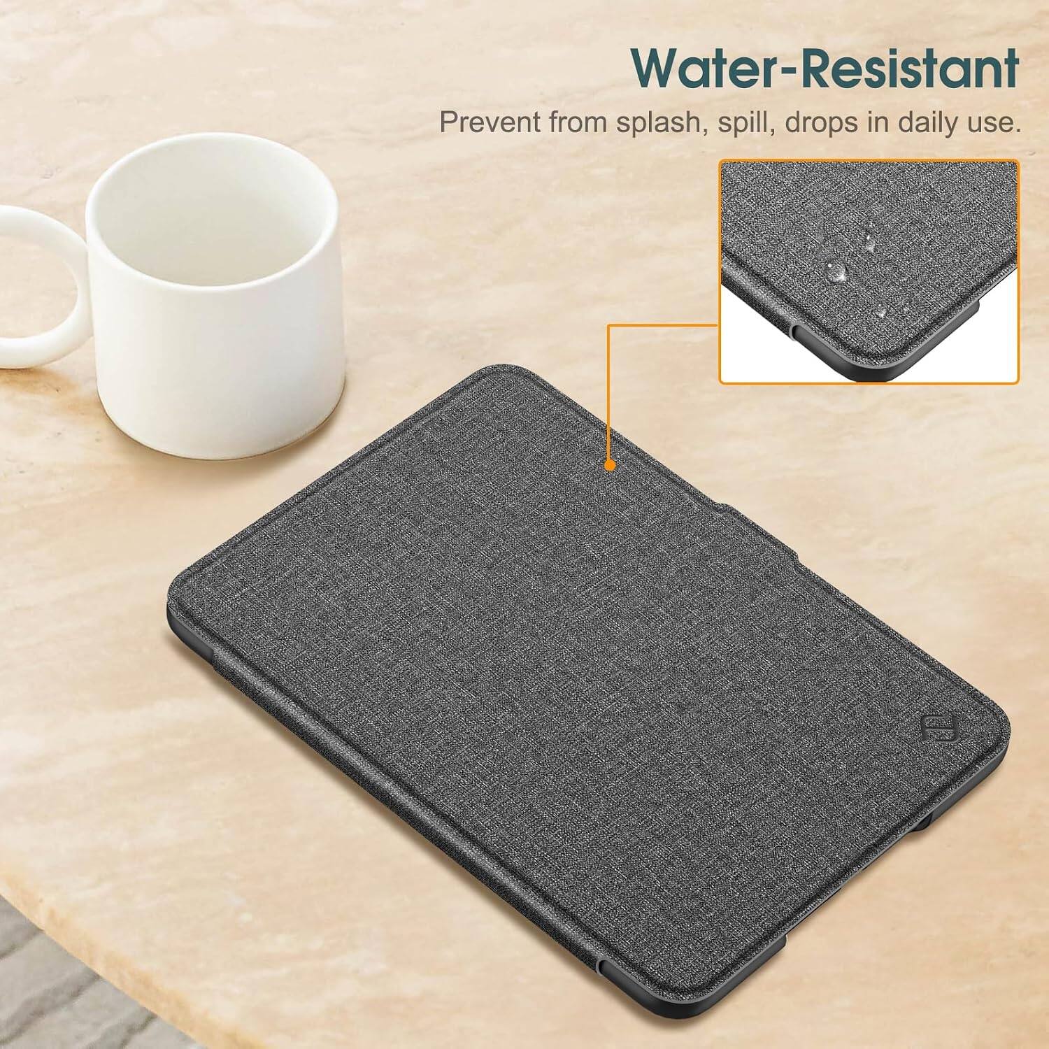 Water-Resistant  
Prevent from splash, spill, drops in daily use.