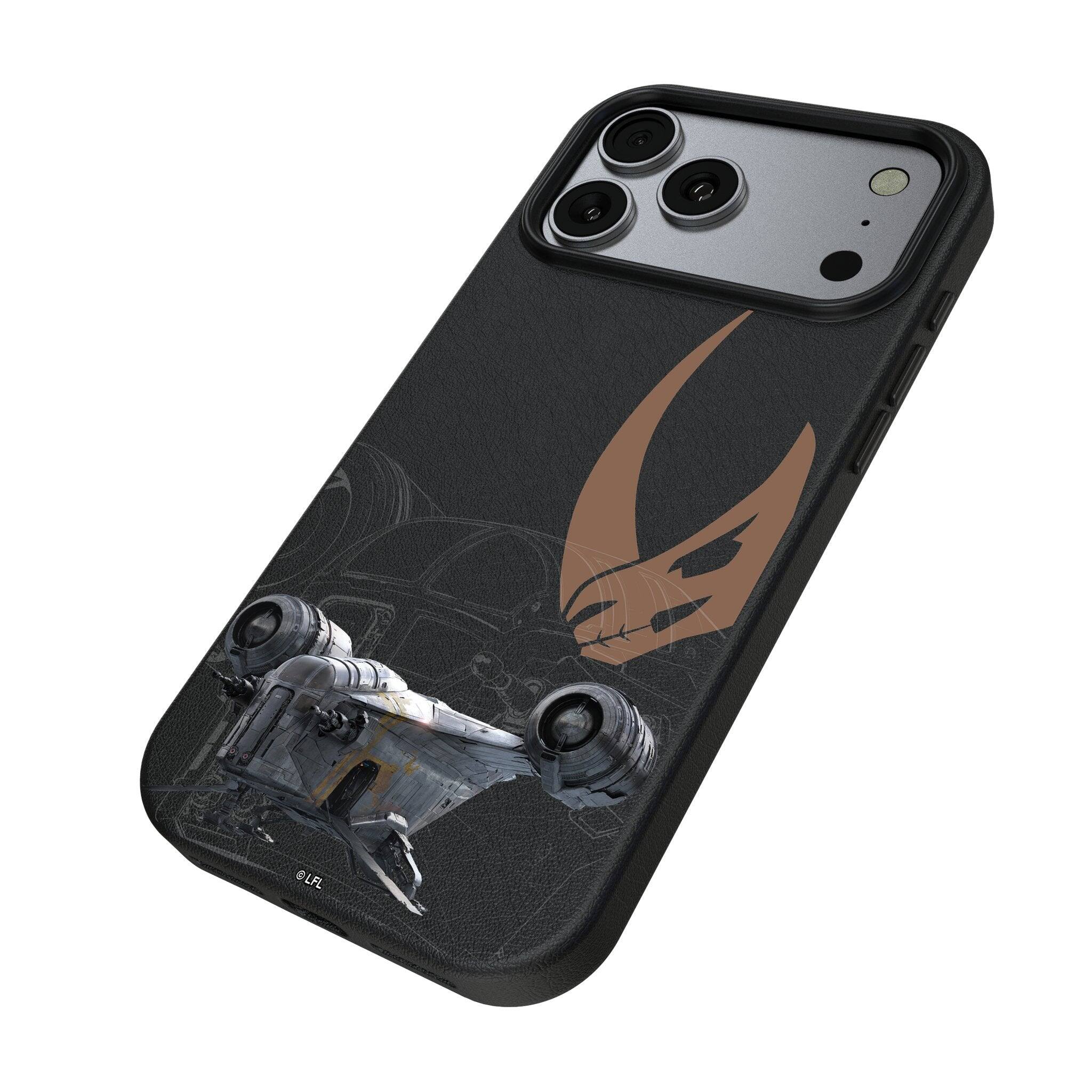 Angle. Keyscaper - Star Wars: A New Hope FactionTech MagSafe Compatible Phone Case - Apple iPhone 17 Pro - Razor Crest.