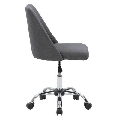 CorLiving Marlowe Upholstered Armless Task Chair Dark Gray WGY-433