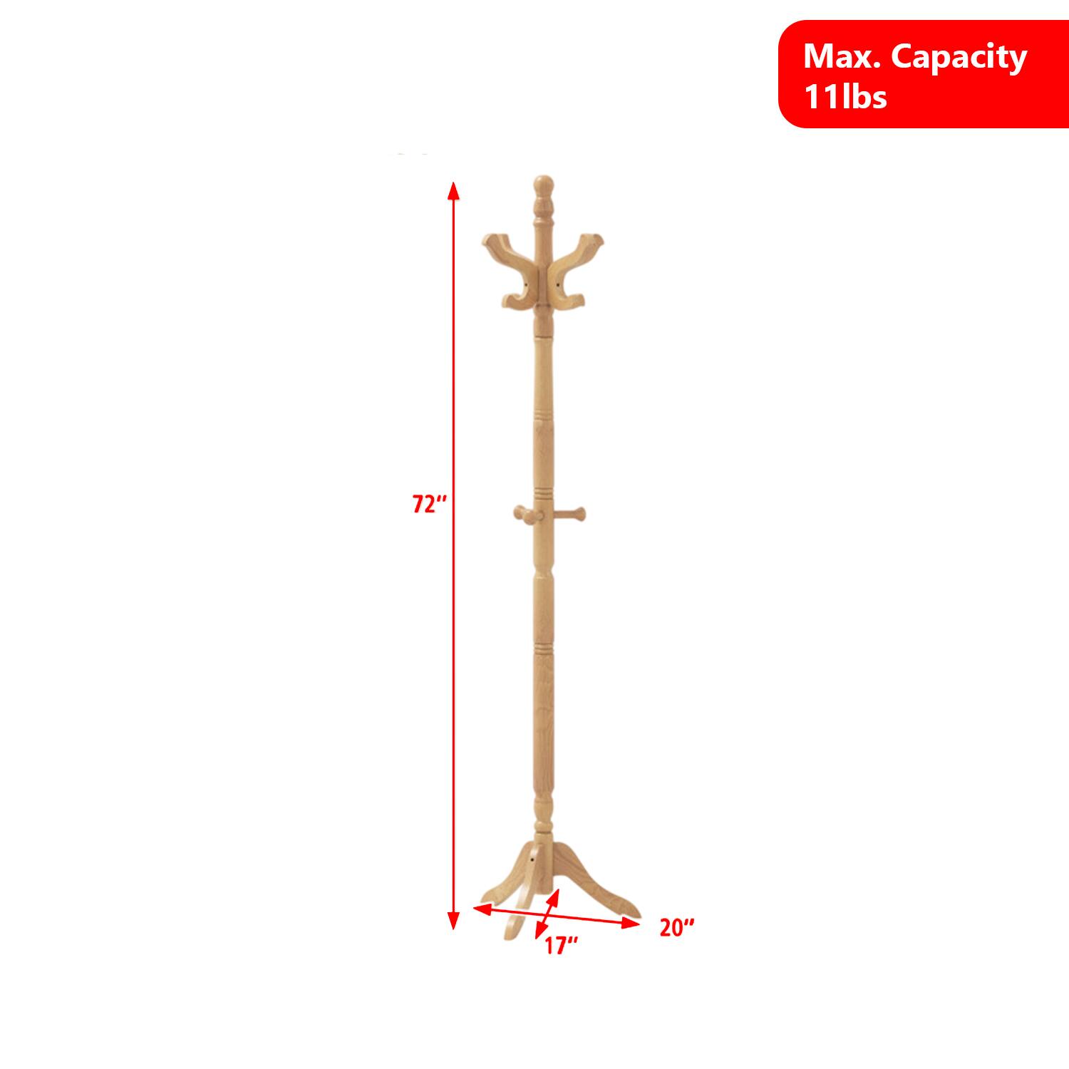 Max. Capacity 11lbs  
72"  
17"  
20"