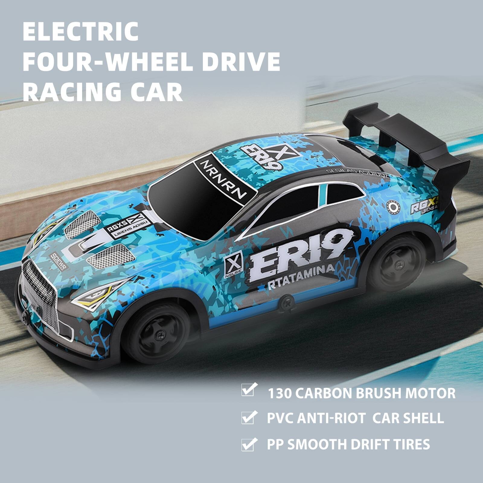 ELECTRIC FOUR-WHEEL DRIVE RACING CAR

ER19
RTATAMINA

130 CARBON BRUSH MOTOR
PVC ANTI-RIOT CAR SHELL
PP SMOOTH DRIFT TIRES