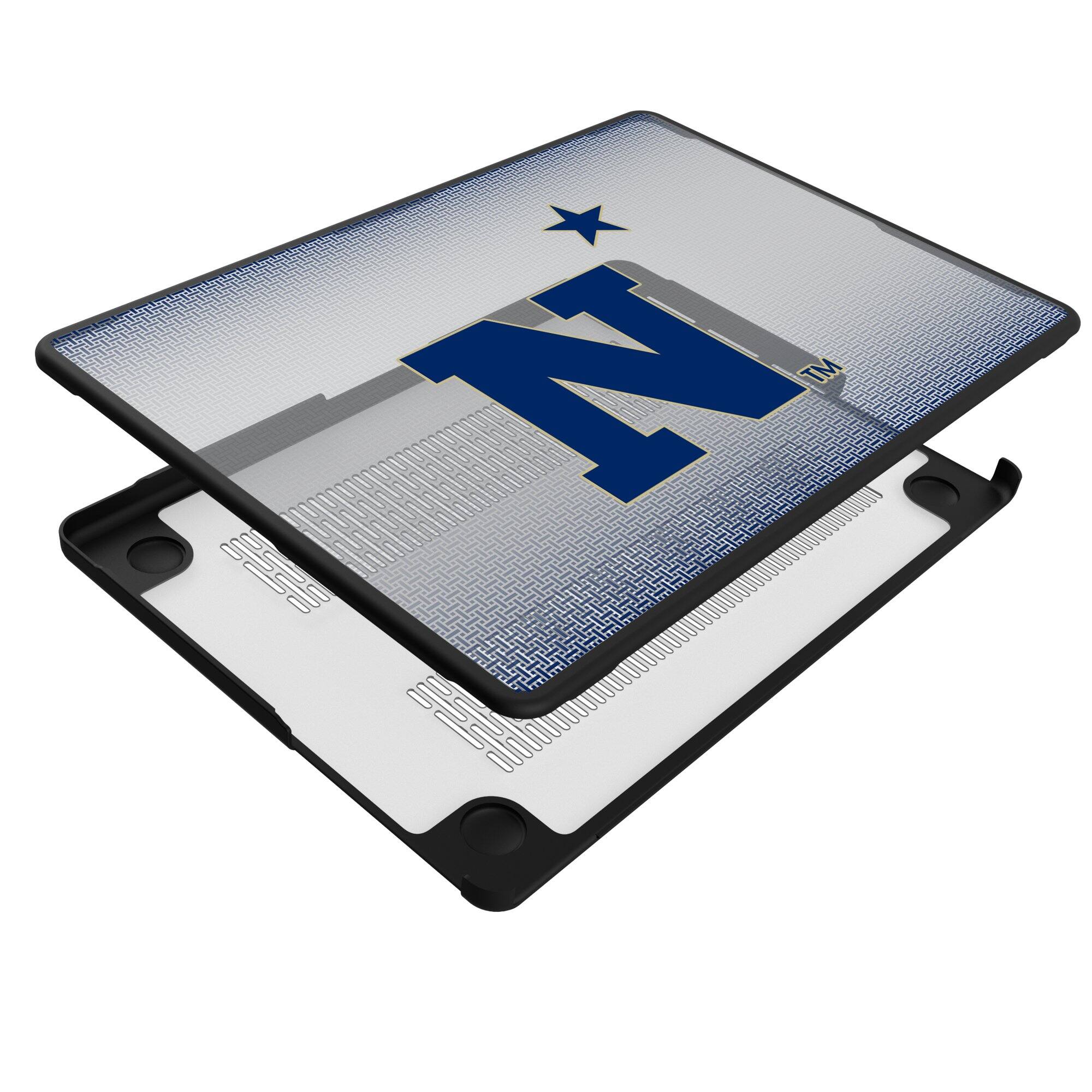 Alt View 3. Keyscaper - Navy Midshipmen Linen MacBook Case - Pro 16 in - Multicolor.