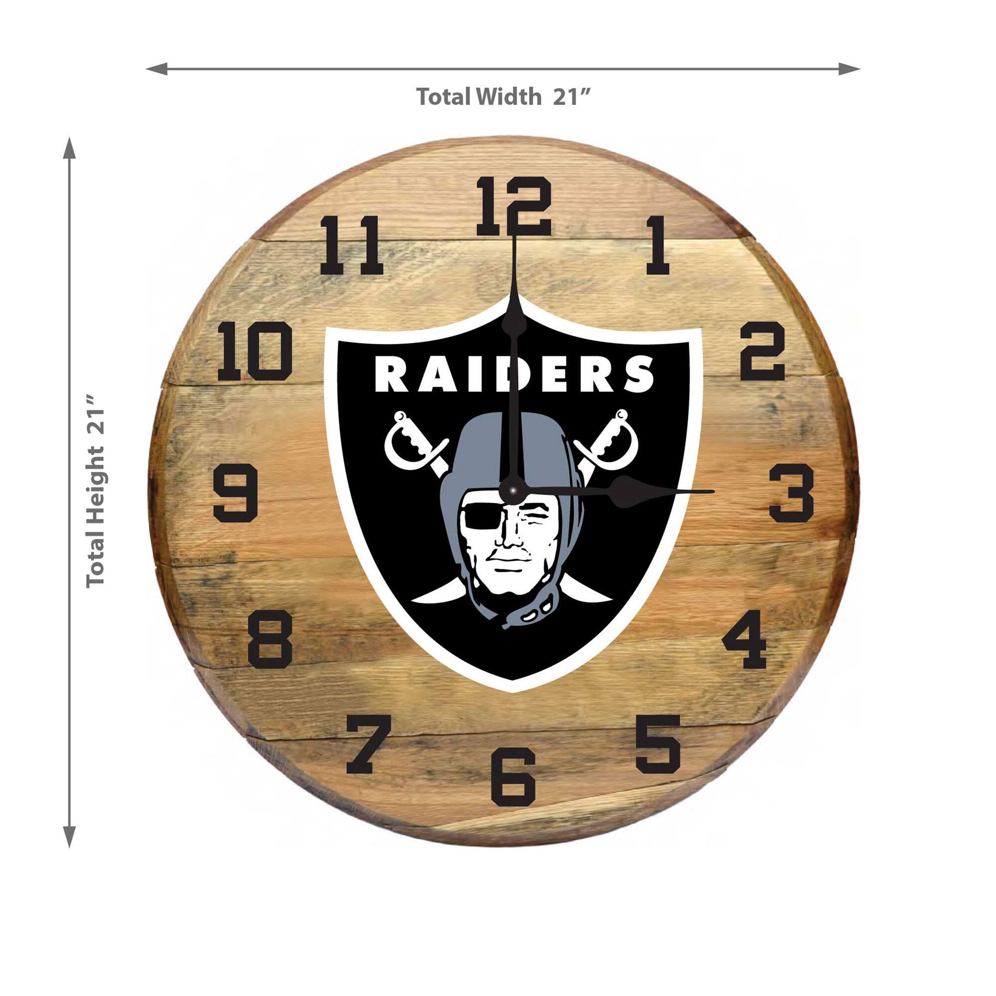 Total Width 21"  
Total Height 21"  
RAIDERS