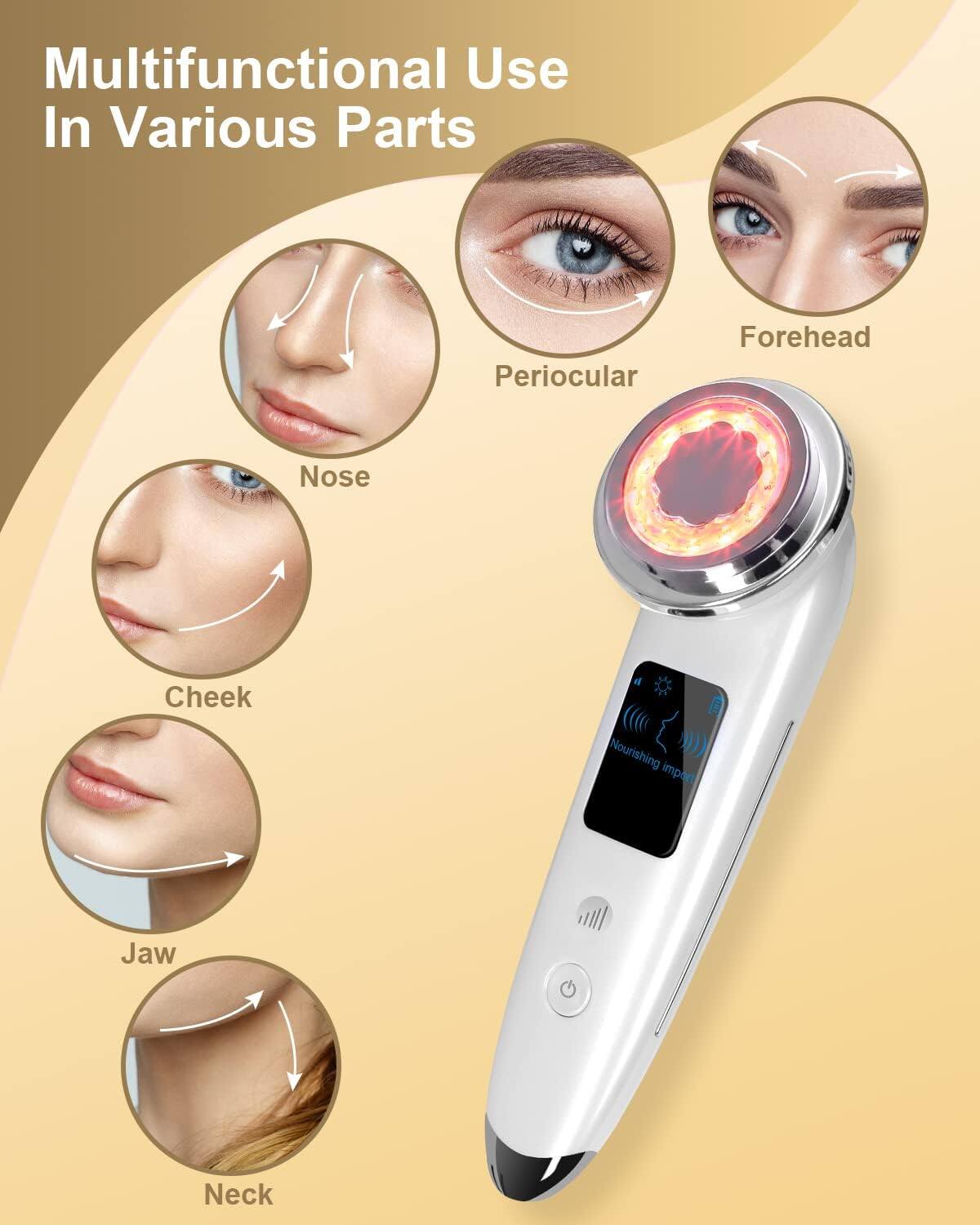 Multifunctional Use In Various Parts  
Periocular  
Forehead  
Nose  
Cheek  
Jaw  
Neck