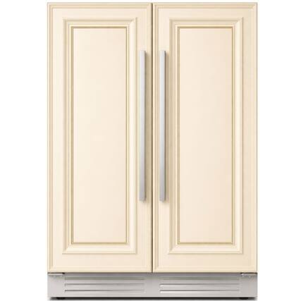 Front. Ca'Lefort - 24 Inch Panel Ready Wine and Beverage Refrigerator - 60 Can and 20 Bottle Wine Fridge Dual Zone (Panels Not Included) - Stainless Steel.