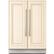 Front. Ca'Lefort - 24 Inch Panel Ready Wine and Beverage Refrigerator - 60 Can and 20 Bottle Wine Fridge Dual Zone (Panels Not Included) - Stainless Steel.