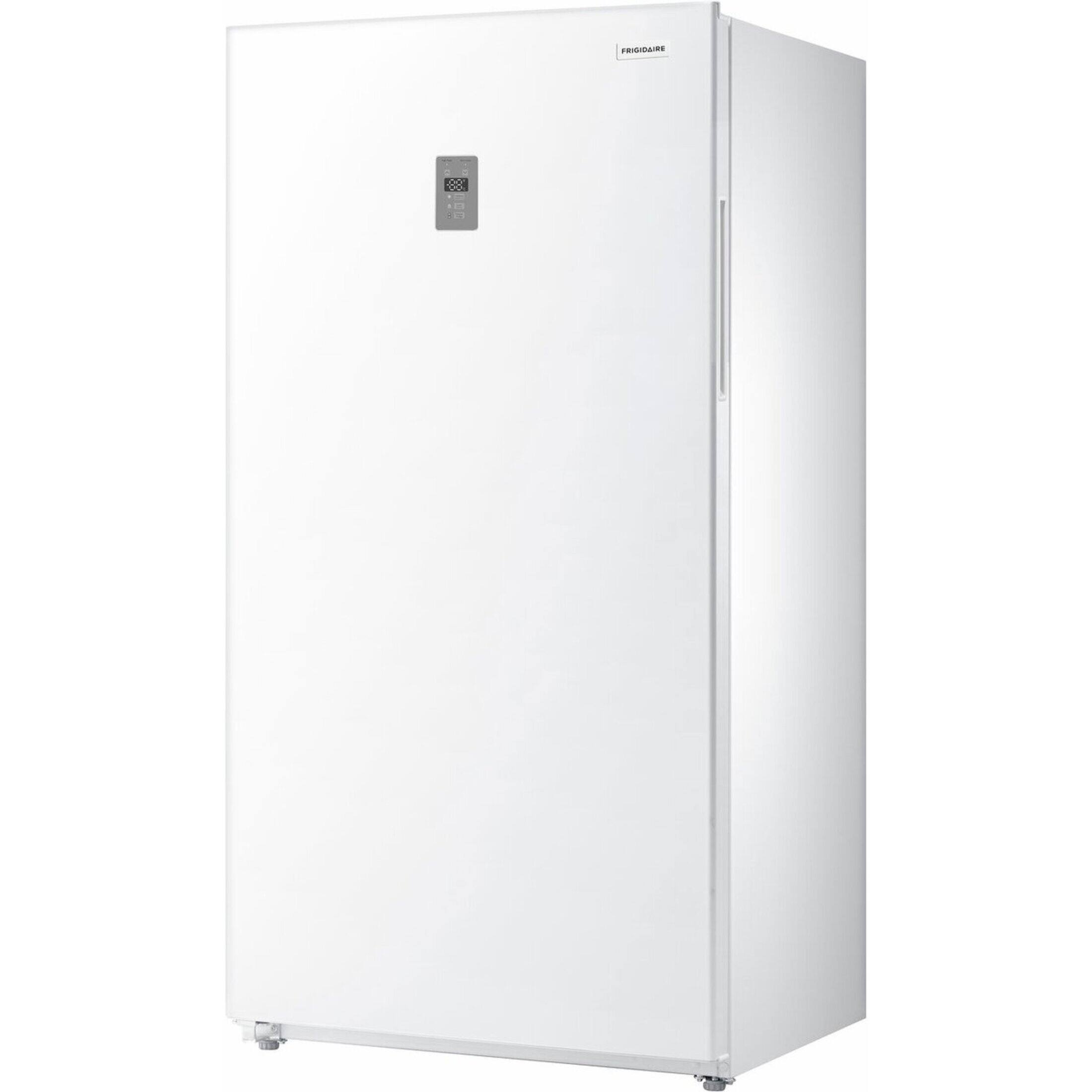 Angle. Frigidaire - 18 Cu. Ft. Garage Ready Upright Convertible Freezer / Refrigerator - White.
