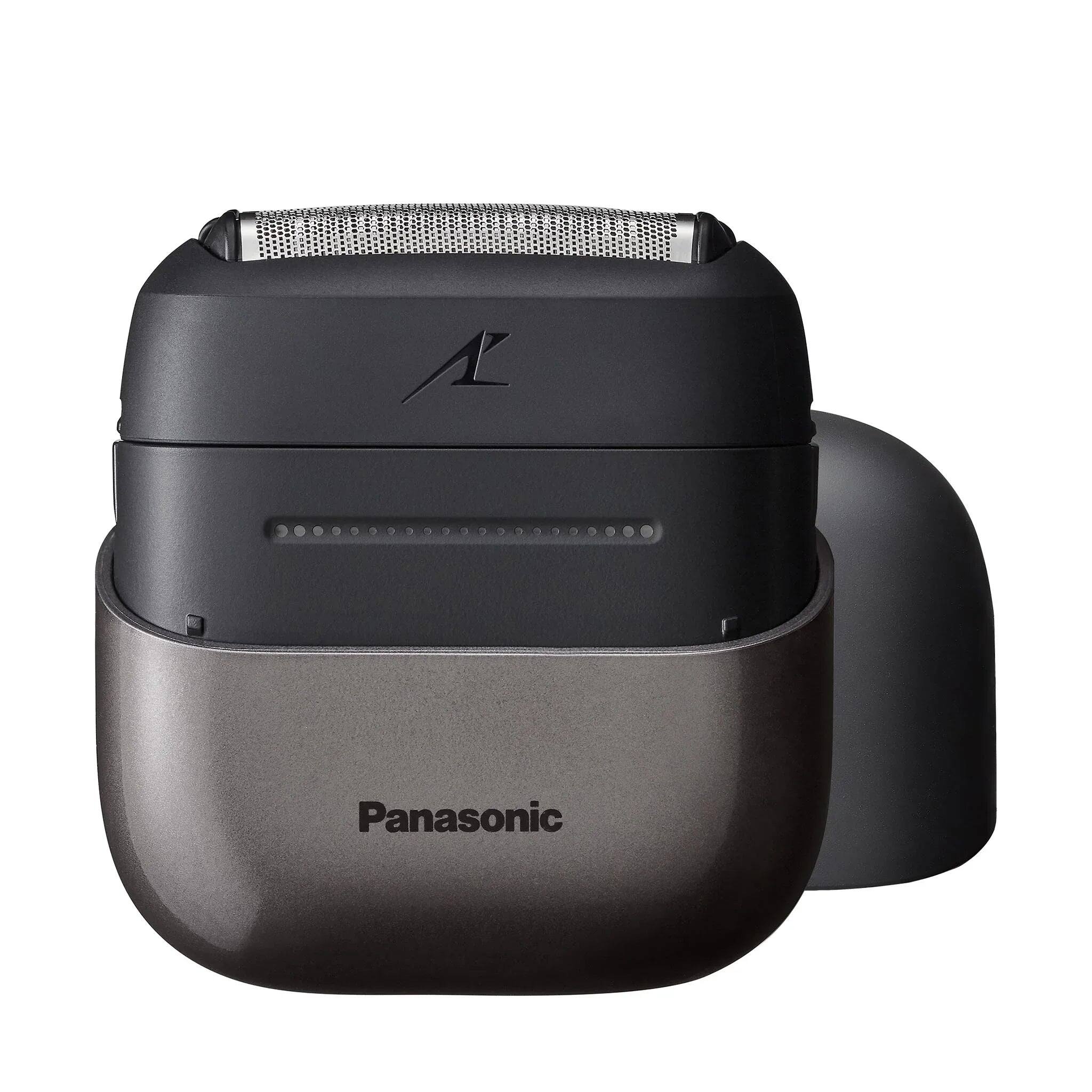 Alt View 1. Panasonic - Swipe Right Electric Travel Shaver for Men - Black.