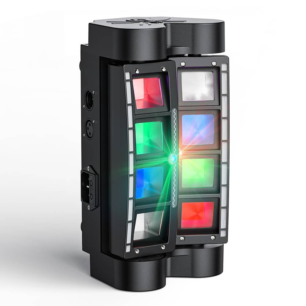 UKing - 120W RGBW Laser Spider Moving Head Stage Light Beam DMX Disco Party DJ Halloween