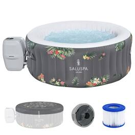 Bestway - SaluSpa AirJet Inflatable Hot Tub with 110 Soothing Jets, Gray - Aruba