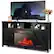 Front. Gymax - Gymax 59'' Fireplace TV Stand W/ 25'' 1350W Electric Fireplace Heater Black - Black.
