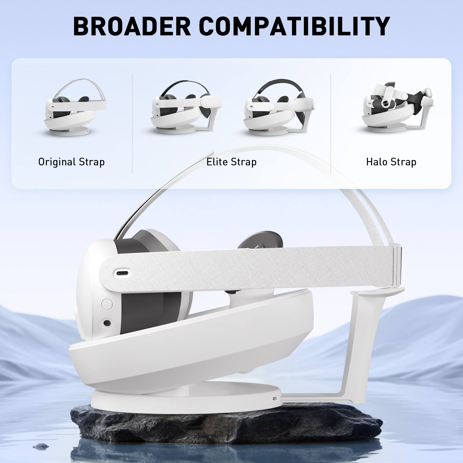 BROADER COMPATIBILITY
Original Strap
Elite Strap
Halo Strap