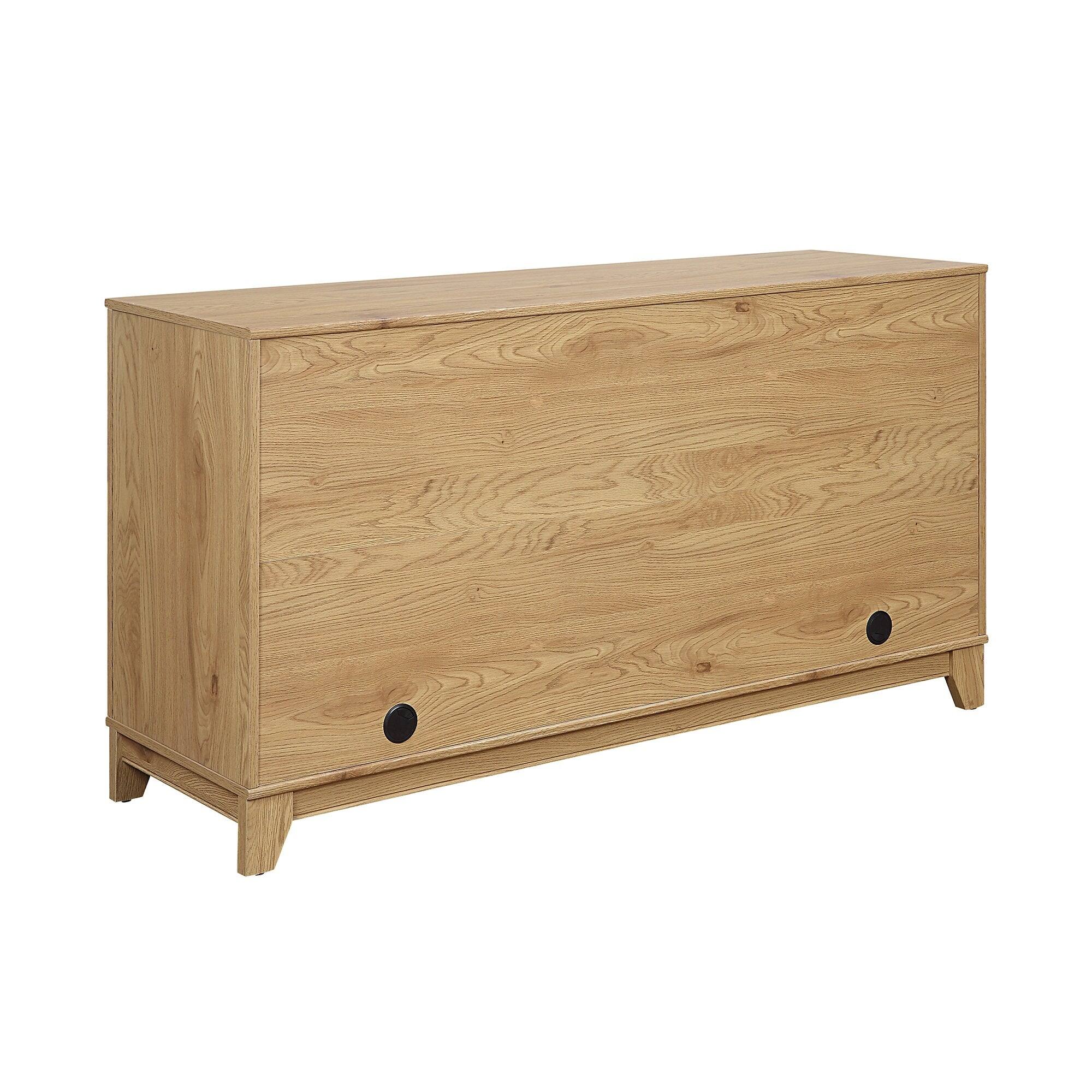 Alt View 4. Manhattan Comfort - Sheridan Mid-Century Modern 59" Sideboard - Natural.