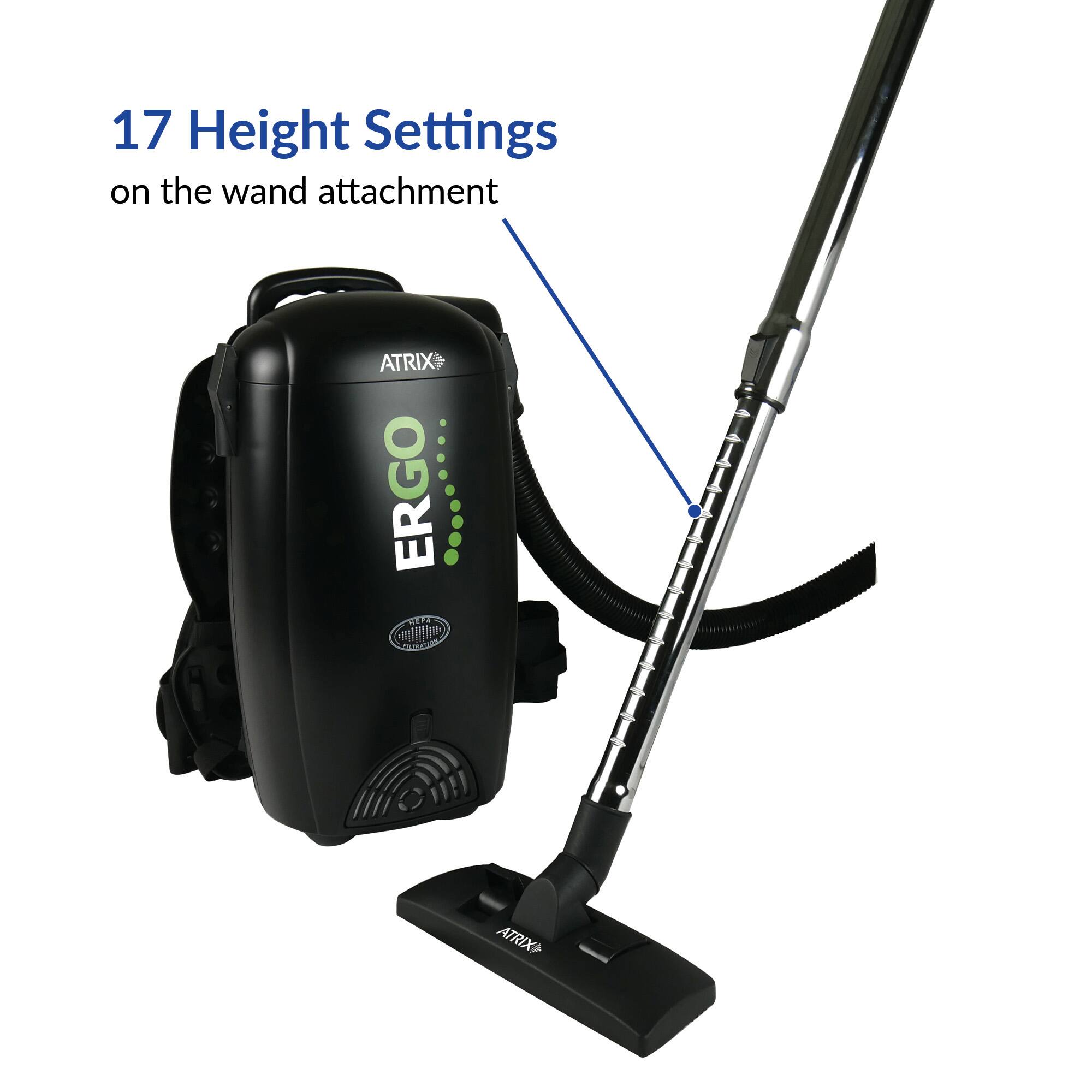17 Height Settings on the wand attachment

ATRIX ERGO