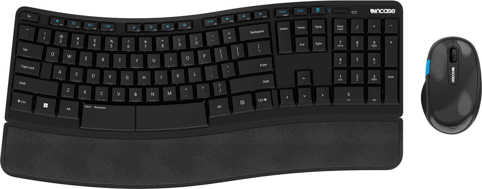 Incase - Sculpt Comfort Desktop EN Layout Designed by Microsoft - Black