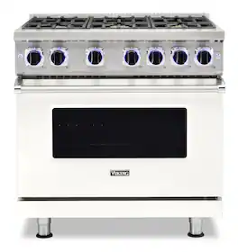 Viking - VGR Freestanding 7 Series Gas 36" Range - Pure White