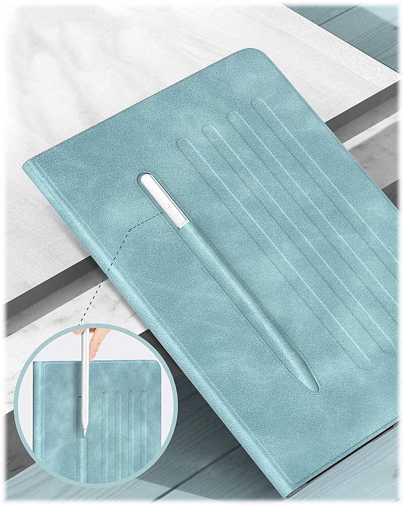 Alt View 15. SaharaCase - Indy Series Folio Case for Apple iPad Pro 11" (2nd, 3rd, and 4th Gen), iPad Air 11'' M3/M2 - Aqua.