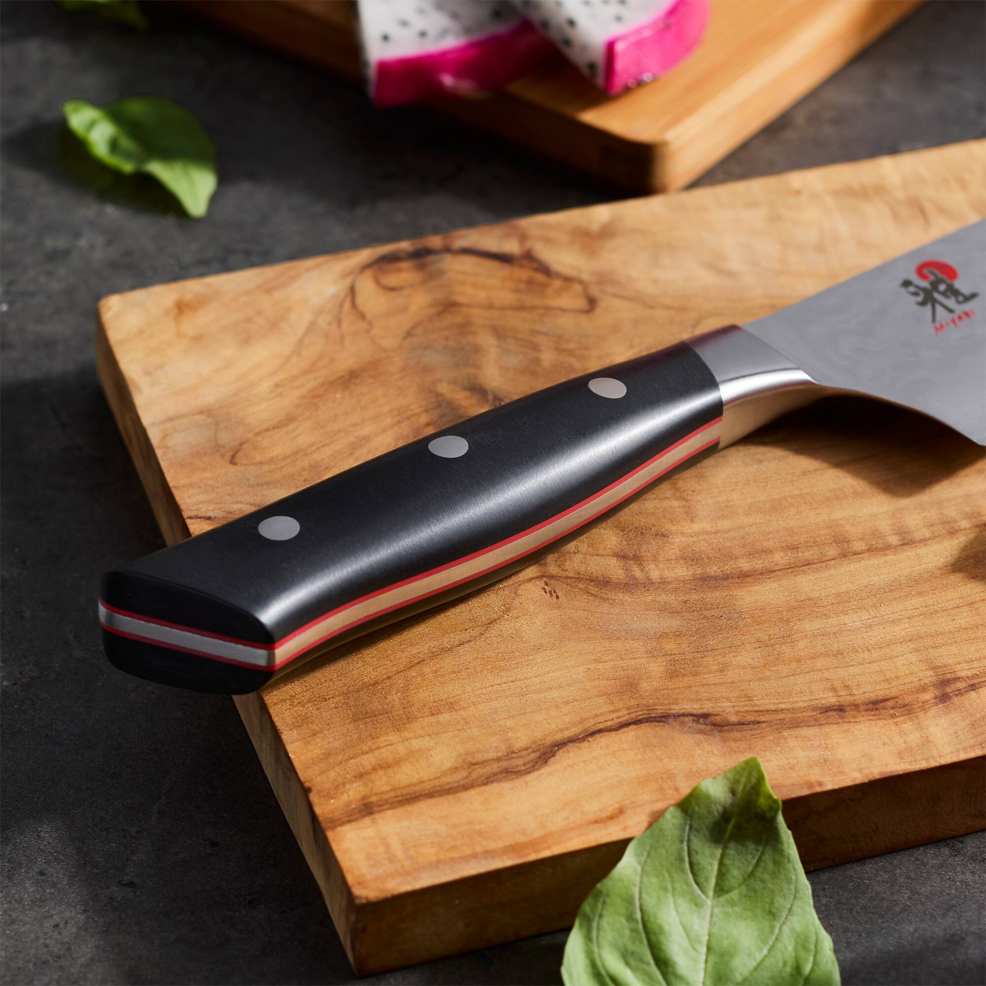Alt View 5. Miyabi - Miyabi Hisho 7-inch Santoku Knife - Black.