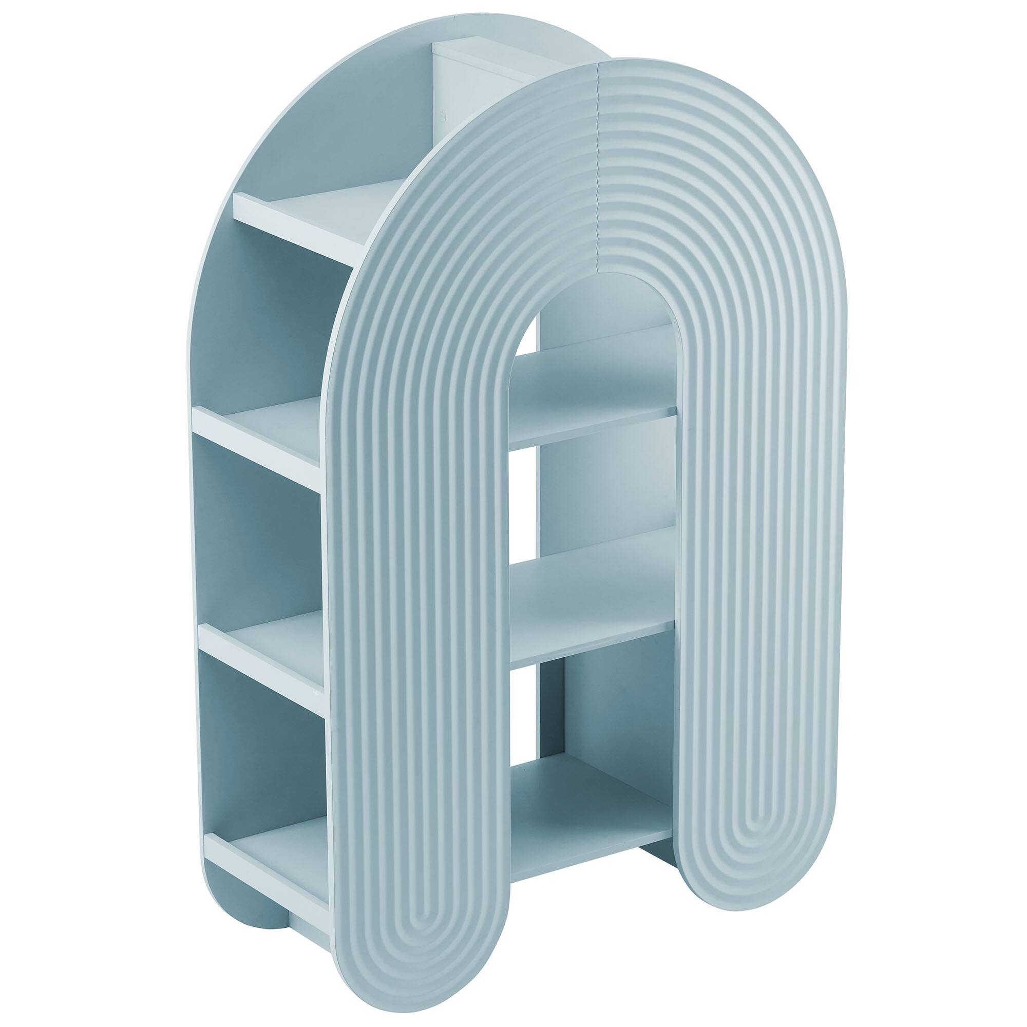 Alt View 4. Modway - Daydream 58" Arched Bookshelf by Modway - Light Blue.