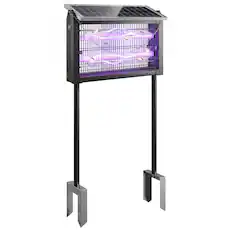 Front. Outsunny - Zapper Outdoor, 3500 V Electric Zapper with 14 ft Cord - Black.
