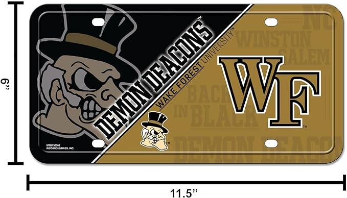 DEMON DEACONS  
WAKE FOREST UNIVERSITY  
WF  

11.5"