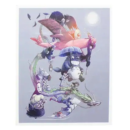Front. Nerd Block - Studio Ghibli 8x10 Art Print by MoisEscudero (Nerd Block Exclusive) - Multicolored.