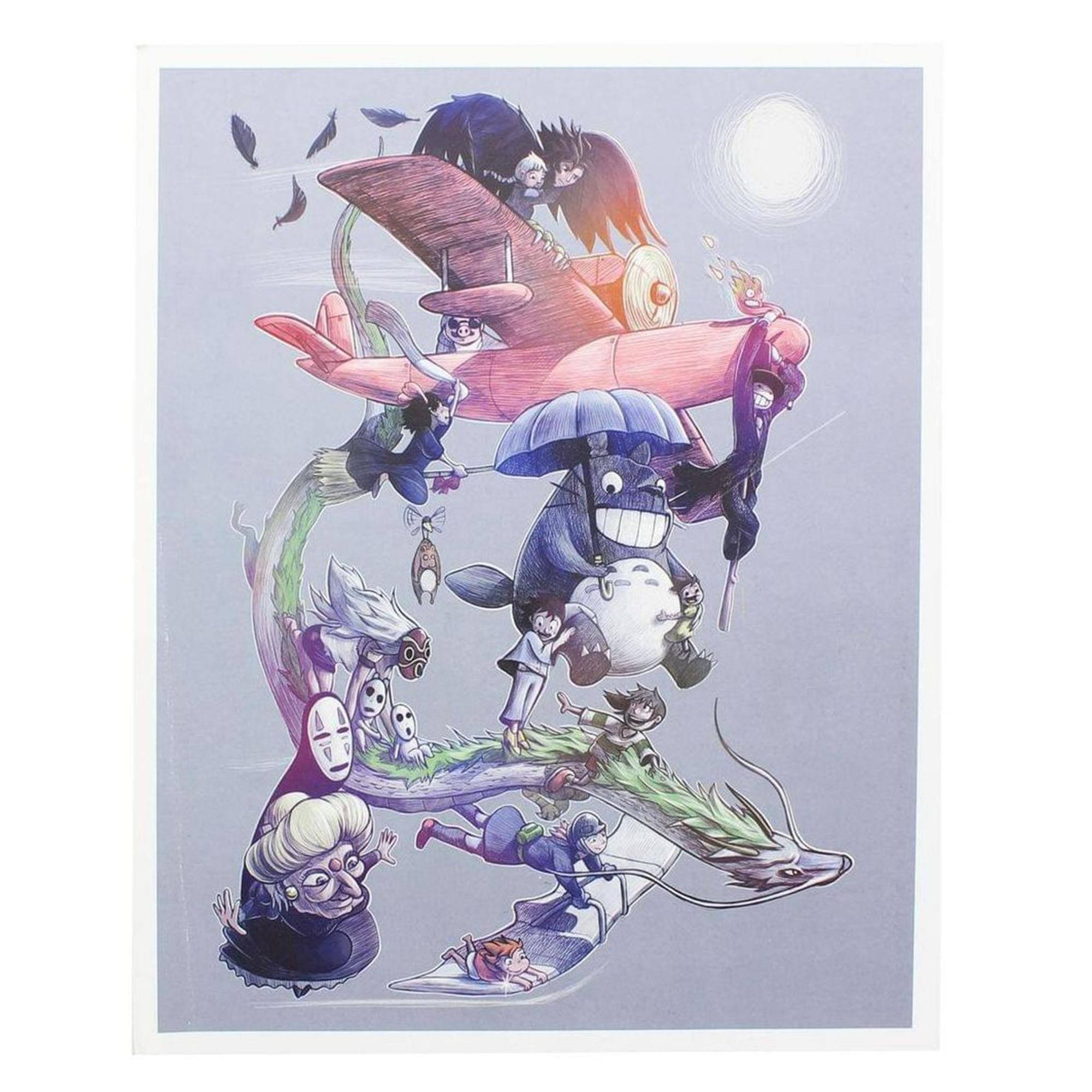 Front. Nerd Block - Studio Ghibli 8x10 Art Print by MoisEscudero (Nerd Block Exclusive) - Multicolored.