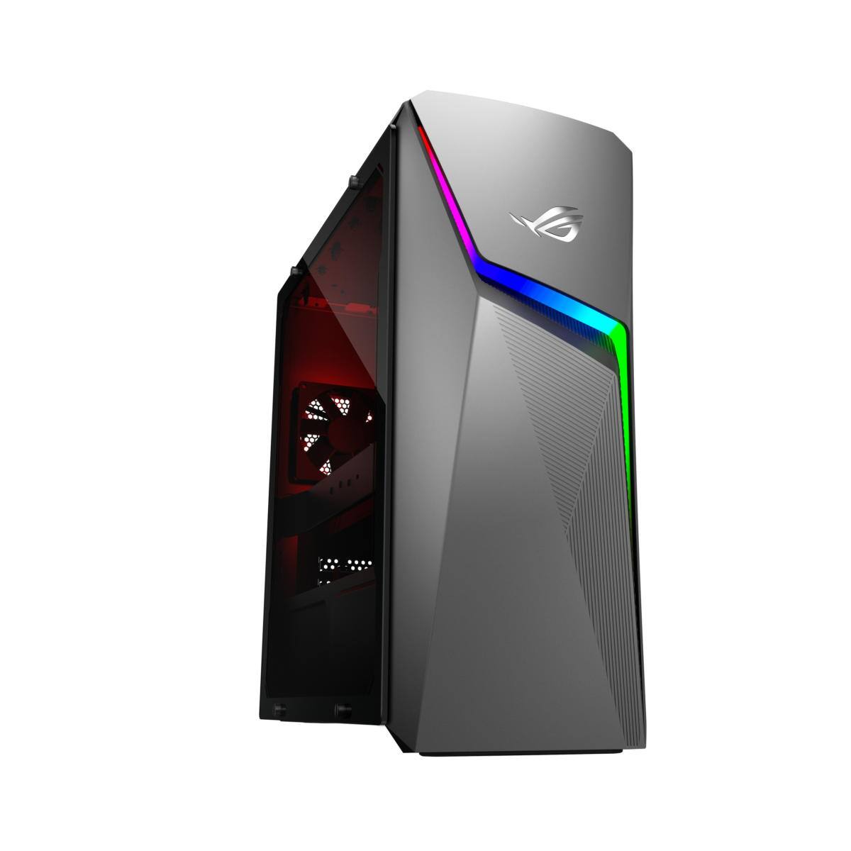 Alt View 1. ASUS - ROG Strix Intel Core i5-11400F 2.6 GHz 8GB DDR4 512GB SSD NVIDIA GeForce RTX 3050 Windows 11 Home Gaming Desktop - Gray.